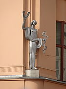 The Statue of Hygieia in Art Deco style in Kraków, Poland (1932)