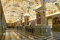 The Sistine Hall of the Vatican Library.