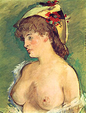 Blonde Woman with Bare Breasts (c. 1878) by Édouard Manet