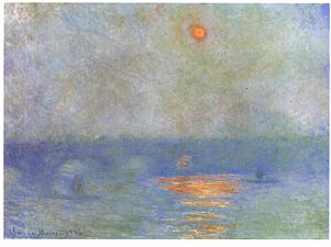 Claude Monet, Waterloo Bridge: the Sun in a Fog, 1903