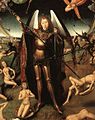 Weighing souls on Judgement Day by Hans Memling, 15th century
