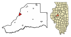 Location in Mason County, Illinois