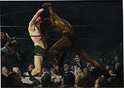George Bellows, Both Members of This Club, 3' 9" × 5' 3", National Gallery of Art, 1909