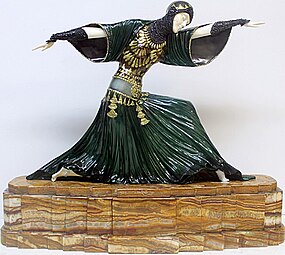 Dansatoare (Dancer), bronze and ivory, by Chiparus (c. 1925)