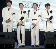 L-R: Jinwoon, Jo Kwon, Changmin and Seulong
