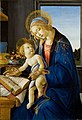 Image 38The scene in Botticelli's Madonna of the Book (1480) reflects the presence of books in the houses of richer people in his time. (from History of books)