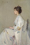 John Longstaff, Lady in Grey, 1890