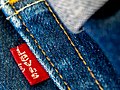 Detail of the back of a pair of Levi jeans