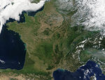 Photographie satellitaire de la France