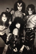 Kiss in 1977, clockwise from the top: Gene Simmons, Peter Criss, Paul Stanley, and Ace Frehley