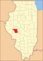 Morgan County in 1845, when its border with Cass County was moved southward, bringing both to their present borders