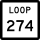 State Highway Loop 274 marker