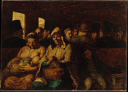 Honoré Daumier, The Third Class Wagon, 1862–1864