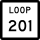 State Highway Loop 201 marker