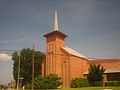 First Baptist Church on Main Street in Carrizo Springs