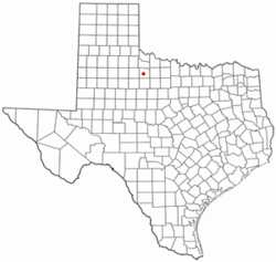 Location of Benjamin, Texas