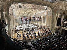 The Cleveland Orchestra and the Martin Luther King, Jr. Celebration Chorus on stage at Severance Hall
