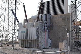 A Siemens high-voltage transformer