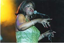 Brown performing in Colne, England 2005