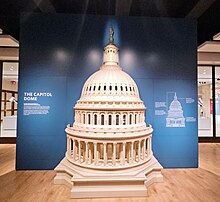 Photo of the scale model of the Capitol Dome