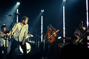 Bon Iver performing in Stockholm, Sweden in 2011