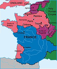A map of France, divided into various sections