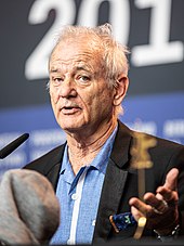 Photograph of Bill Murray who is looking directly at the camera.