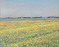 Gustave Caillebotte, The plain of Gennevilliers, yellow fields, 1884