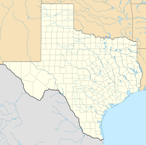 Мустанг. Карта розташування: Техас
