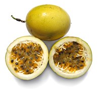 Parcha, passion fruit, is often made into passion fruit juice