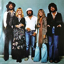 Fleetwood Mac in 1977. From left to right: Mick Fleetwood, Christine McVie, John McVie, Stevie Nicks and Lindsey Buckingham.