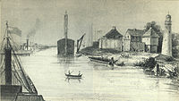 Near the mouth of the Chicago River 1838