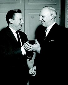 Mike Wallace presented with a Peabody Award for Biography in 1962