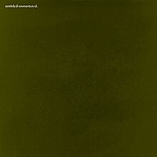 A dark green, textured background with the words "untitled unmastered." in white text printed at the top right left corner
