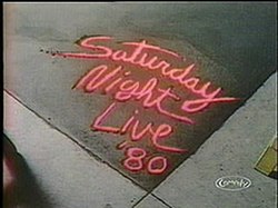 The title card for the sixth season of Saturday Night Live