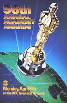 Official poster promoting the 56th Academy Awards in 1984
