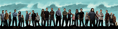 The main actors from Lost, standing side by side.