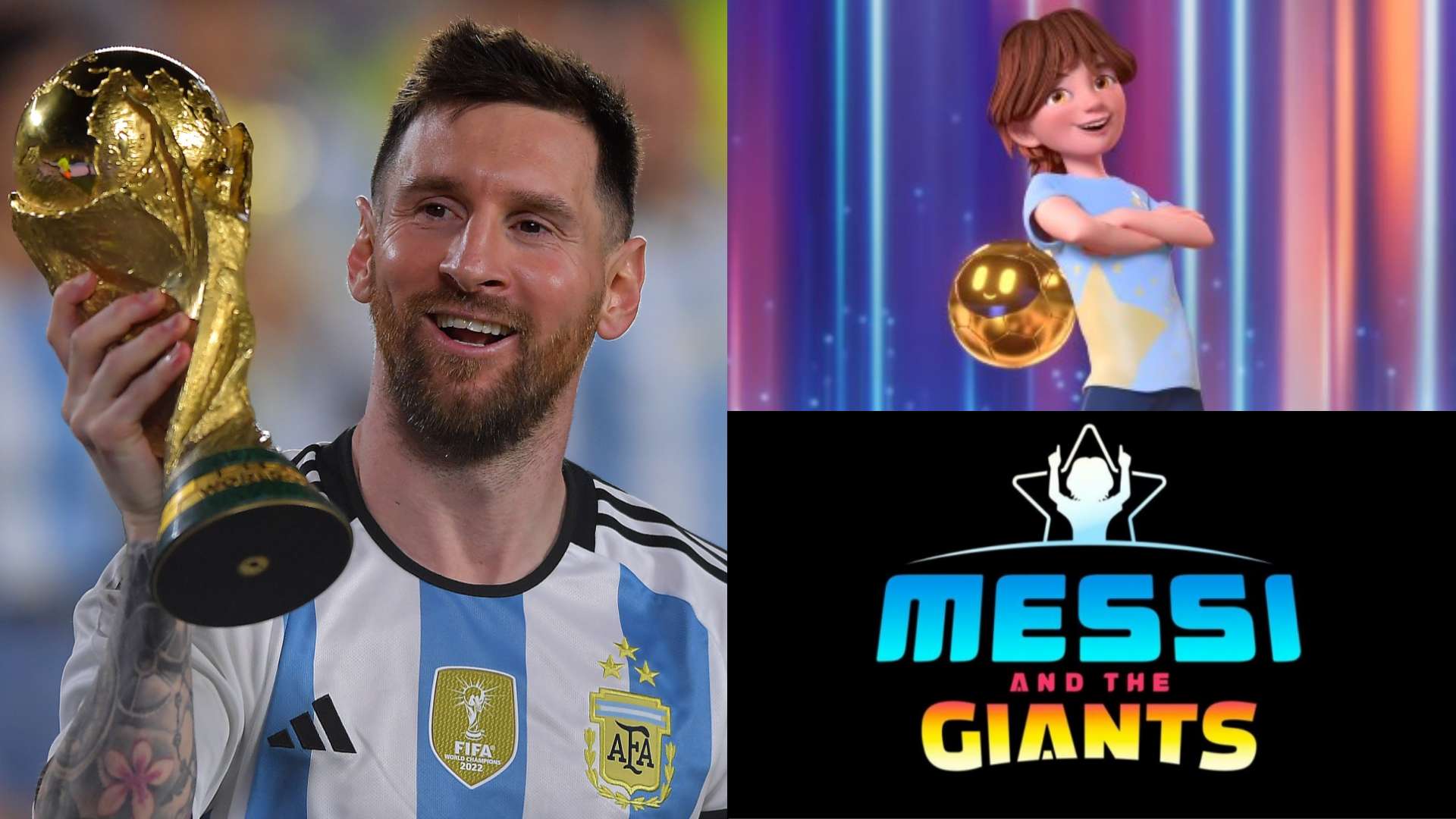 Lionel Messi and the Giants animation