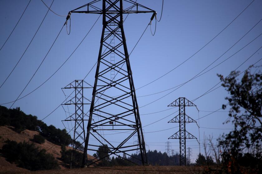 SANTA ROSA, CALIFORNIA - NOVEMBER 20: A view of power lines during a Pacific Gas and Electric (PG&E) public safety power shutoff on November 20, 2019 in Santa Rosa, California. PG&E has cut power to over 450,000 residents throughout Northern California as extremely windy and dry conditions are increasing the risk of catastrophic wildfires. (Photo by Justin Sullivan/Getty Images)