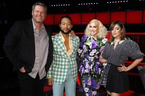 Blake Shelton, John Legend, Gwen Stefani, and Camila Cabello on 'The Voice'