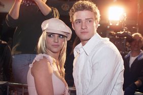 Britney Spears and Justin Timberlake at the premiere of her movie 'Crossroads' in 2002