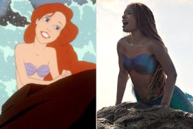 Ariel in 'The Little Mermaid' (1989); Halle Bailey in 'The Little Mermaid' (2023)