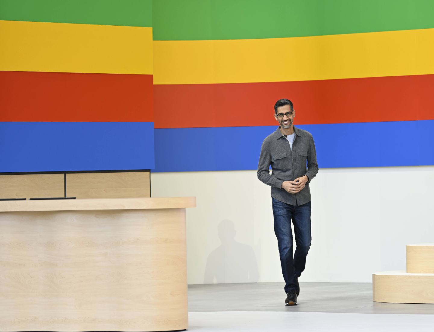 Google CEO Sundar Pichai at Google I/O 2024