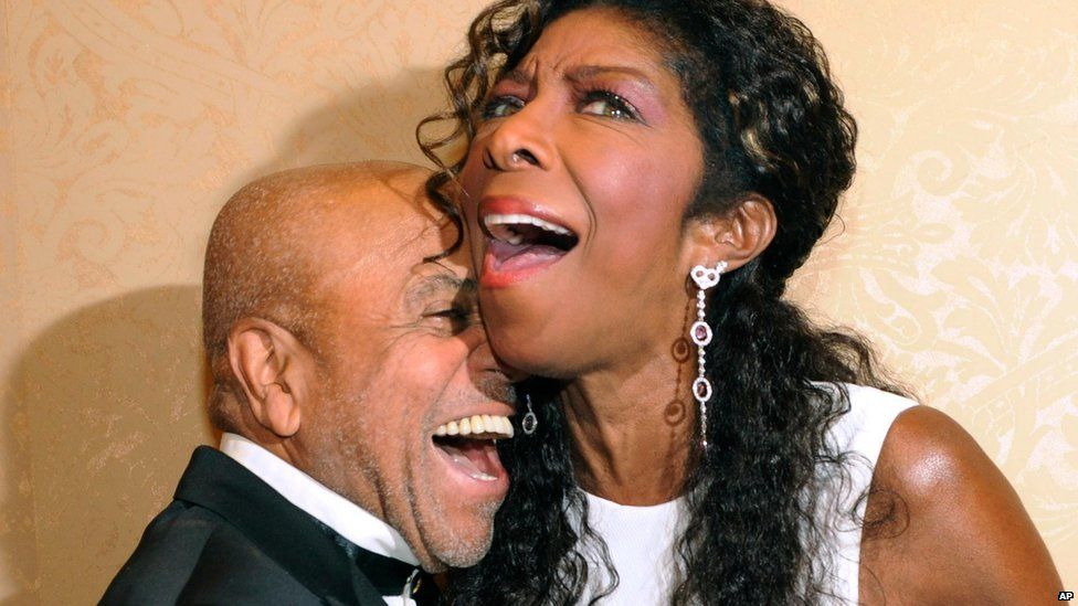 Berry Gordy and Natalie Cole