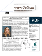 September-October 2009 Brown Pelican Newsletter Coastal Bend Audubon Society