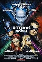 George Clooney, Arnold Schwarzenegger, Alicia Silverstone, Uma Thurman, and Chris O'Donnell in Batman & Robin (1997)