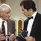 Timothy Dalton and Desmond Llewelyn in Licence to Kill (1989)