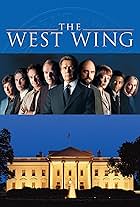 Rob Lowe, Martin Sheen, Allison Janney, Dulé Hill, Moira Kelly, Janel Moloney, Richard Schiff, John Spencer, and Bradley Whitford in The West Wing (1999)