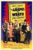 Henry Fonda, John Carradine, Jane Darwell, Dorris Bowdon, Frank Darien, and Russell Simpson in The Grapes of Wrath (1940)