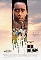 Don Cheadle, Nick Nolte, Joaquin Phoenix, Mosa Kaiser, Sophie Okonedo, Ofentse Modiselle, and Mathabo Pieterson in Hotel Rwanda (2004)